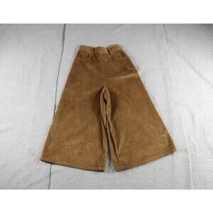 See By Chole Pants Mustard Brown 36 Corduroy Wide Leg Cropped Portugal